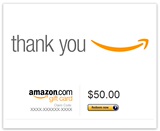 美国亚马逊 Amazon 50美元 礼品卡 Gift Card