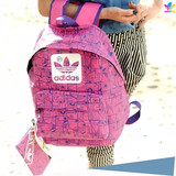 Adidas三叶草双肩包男女韩版学生书包帆布运动背包初高中正品包包