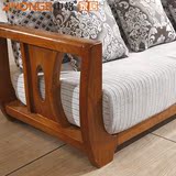 中格家具现代简约中式组合实木沙发白蜡木可拆洗沙发客厅家具沙发