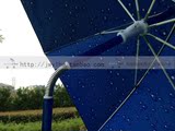 包邮姜太公橡胶直杆钓鱼伞2/2.2米万向防暴雨防晒垂钓伞无缝纫