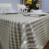 欧式西餐厅桌布餐桌垫 咖啡格子布艺餐桌布长方形茶几布桌旗定做