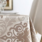 欧式咖啡色布艺餐桌布/桌台布/盖布/茶几布条形桌布配套可定做