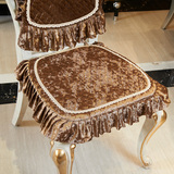 高档欧式餐椅垫加厚椅子坐垫冬季布艺餐桌椅垫凳子坐垫座垫可拆洗