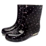 NIJUG 2014新款时尚雨鞋 雨靴 中筒 防滑 四色成人雨鞋送内增高垫