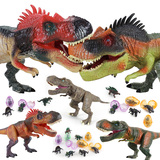 包邮 侏罗纪恐龙玩具 超大号霸王龙/暴龙仿真模型儿童拼装恐龙蛋
