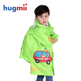 hugmii儿童雨衣男童女童书包位宝宝学生雨衣可爱户外韩国小孩雨披