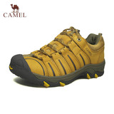 camel骆驼男鞋新款系带正品透气 户外休闲徒步登山皮鞋子A2396023