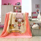 卡通婴儿毛毯宝宝新生儿童小毯子双层加厚法兰绒午睡空调盖毯夏季