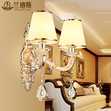 水晶壁灯欧式墙壁灯大气床头灯创意简约过道灯具客厅卧室床头壁灯