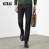 GXG[包邮]男装热卖 男士时尚休闲百搭款蓝色牛仔长裤#34205274