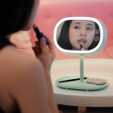 创意多功能LED化妆镜台灯 充电式卧室梳妆台镜子台灯 送女友礼品
