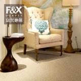 富兴地毯 羊毛现代欧式简约家用卧室床边纯色客厅茶几满铺 定制