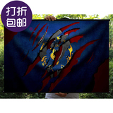 包邮 魔兽世界 游戏周边海报杜隆塔为了部落高清挂轴海报挂画定制