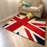英伦风情 米字旗晴纶客厅茶几卧室 满铺定制 加厚英国国旗地毯