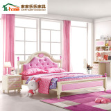 韩式田园床儿童家具女孩1.2/1.5米单人床公主床小户型儿童床特价
