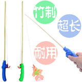儿童磁性钓鱼玩具批发 散装竹制木制鱼竿 质量好 超耐玩 磁铁强