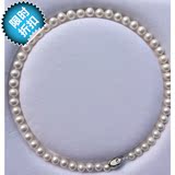 正品珍珠天然淡水珍珠项链高品质白色正圆无暇强光珍珠项链