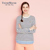 预售Teenie Weenie小熊女装16春夏专柜新品长袖条纹T恤TTLA62302A