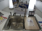 管安装普乐美厨房洗菜盆加厚304不锈钢双槽套餐洗菜池水槽 CM903