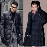 冬季韩国代购男装外套金宇彬同款潮男士韩版修身中长款保暖羽绒服