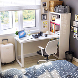 360度旋转电脑桌时尚书柜办公家用简易简约连体烤漆书桌组装书架