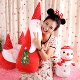 圣诞节礼物创意儿童鹿老人公仔雪人毛绒玩具暖手抱枕娃娃玩偶活动