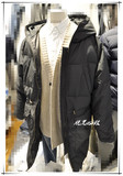 正品韩国东大门代购实拍男装中长款棉衣外套保暖潮男冬季新品