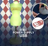 全国包邮创意模特台灯室内电脑台灯USB可充电床头灯儿童学生台灯