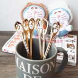 日本代购Afternoon tea下午茶金色不锈钢字母咖啡勺茶匙搅拌勺6款