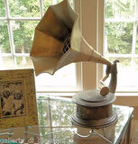 美国代购  仿古留声机黑胶老式唱片机 古典风格 蓝牙扬声器古董