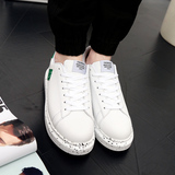 夏季韩版潮流男子休闲鞋时尚运动鞋透气板鞋子宋仲基同款小白鞋子