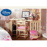 迪士尼家具 实木儿童转角书桌 松木儿童电脑桌 实木家具 学习桌