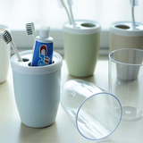 贝合创意情侣漱口杯牙刷杯架套装 塑料刷牙杯旅行牙刷缸洗漱口杯