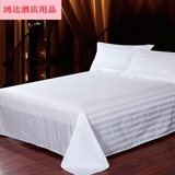 全棉宾馆酒店纯白色床单单件 纯棉加厚旅馆学生床单 床上用品
