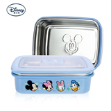 正品迪士尼韩国不锈钢卡通宝宝保温碗真空便当盒进口儿童餐具饭盒