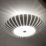 南瓜飞碟圆形吸顶灯创意个性时尚竖纹餐厅卧室北欧后现代吸顶灯