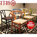 美式复古铁艺彩色靠背椅 做旧铁艺椅子软皮坐垫多颜色餐椅休闲椅
