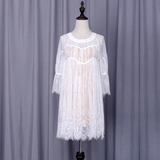 CARIEDO 独家设计定制 特殊工艺 千层褶蕾丝纱裙两件套「卢洁云」
