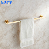欧式太空铝毛巾杆单杆浴室卫生间毛巾架浴巾挂杆金色卫浴挂件