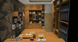 广州 佛山多层板定制榻榻米房家具 衣柜 书台书柜效果图设计