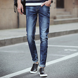 森马薄款直筒夏季新款修身韩版青年大码学生男装长裤子男士牛仔裤