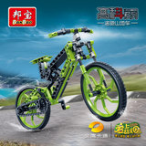 邦宝积木6959山地车脚踏车自行车 塑料拼装拼插儿童益智玩具童车