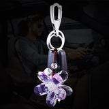 汽车水晶钥匙扣男女 韩国汽车钥匙挂件钥匙水晶创意礼品包包挂件