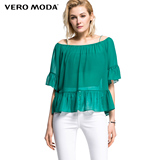 Vero Moda2016新品年夏季新品荷叶边轻盈雪纺衫31626X004
