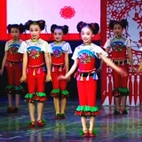 六一儿童民族舞秧歌舞演出服装少儿舞蹈服幼儿汉族表演服装新款
