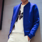 2016秋装男士韩版立领太空棉直筒夹克青年潮流男装外套男棒球服
