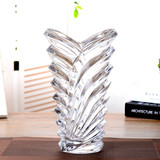 透明玻璃水晶花瓶 欧式百合花瓶仿真高档花瓶花器客厅桌面摆件