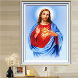钻石画耶稣圣心像圣母天主教圣物天主教十字绣点钻客厅满钻方钻