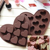 心形巧克力模具 硅胶烘焙工具DIY立体蛋糕手工皂模手工巧克力模具