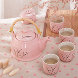 日式和风花草茶具 整套茶具 下午茶田园风格茶具茶具茶杯